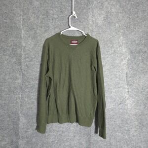 Alesbury Crewneck Sweater Mens L Army Green Knit Long Sleeve Pullover Huckberry